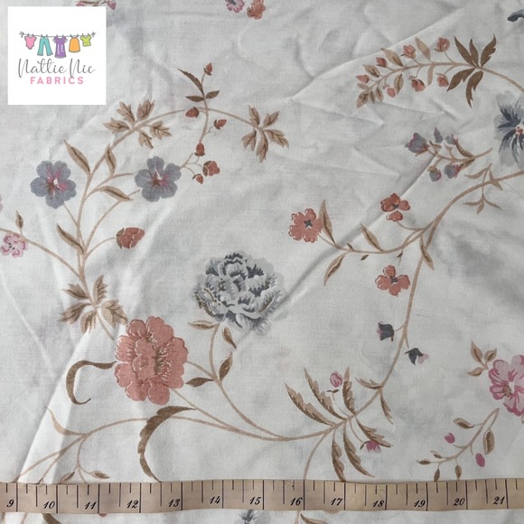 Vintage Queen Size‎ Flat Sheet Lady Pepperell Floral - Picture 3 of 4